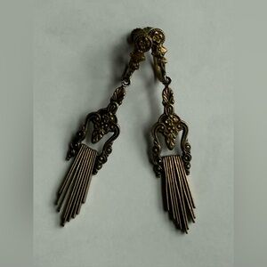 Vintage Elegant Bronze Dangle Earrings